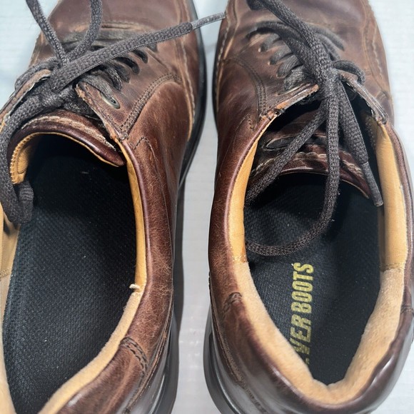Ecco Mens Sz 44EU 10 US Comfort Oxford Brown Leather Walking Casual Shoes Ever main image 4